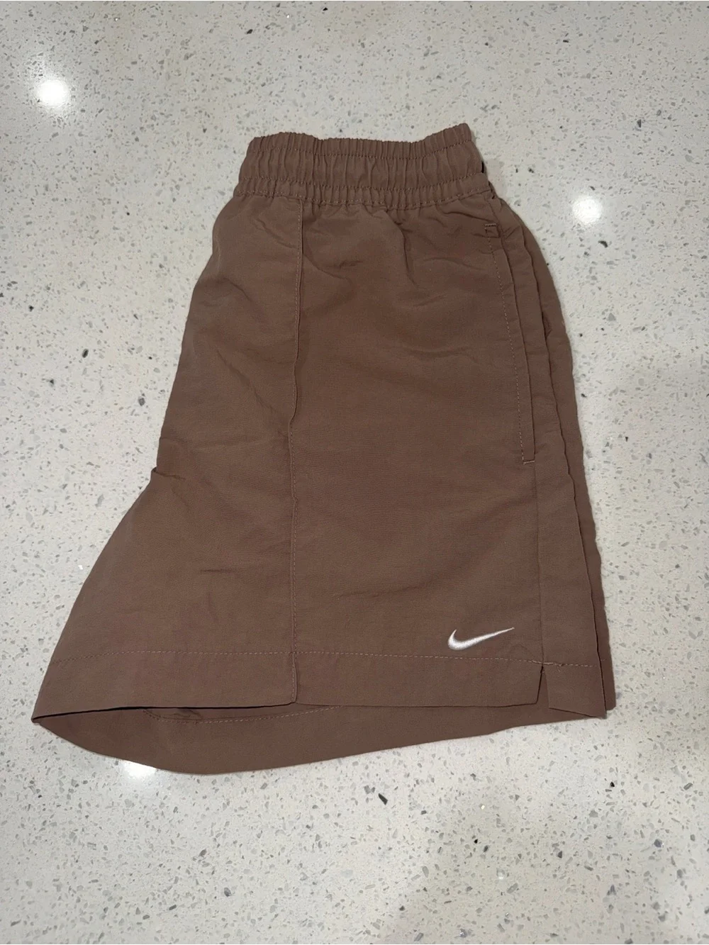 Nike Brown Athletic Shorts with Elastic Waist